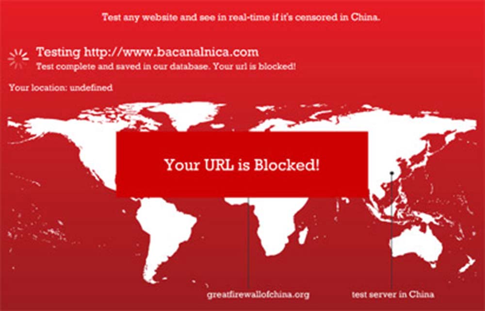 Nos Censuran en China! No hay Bacanalnica para vos si estas en China
