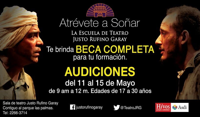 Si tu sueño es actuar, el Teatro Justo Rufino Garay tiene becas