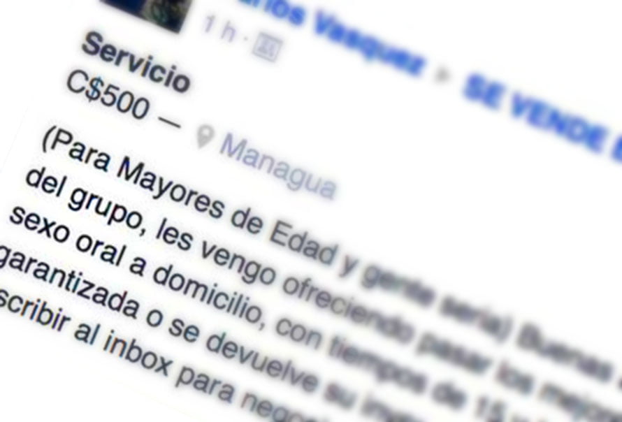 La oferta de servicios más profesional que he visto en Nicaragua y vende sexo