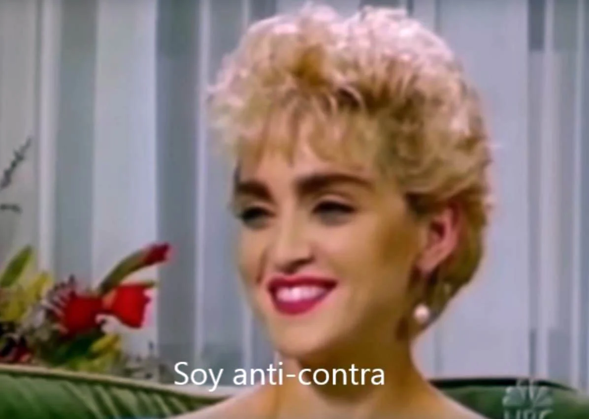 Última Hora: Madonna disparó dolars al gobierno Sandinista (de los 80)