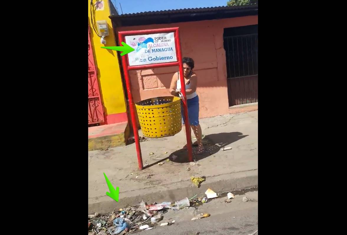 Video de la señora robándole a la Alcaldía de Managua (o sea a vos y a mi)