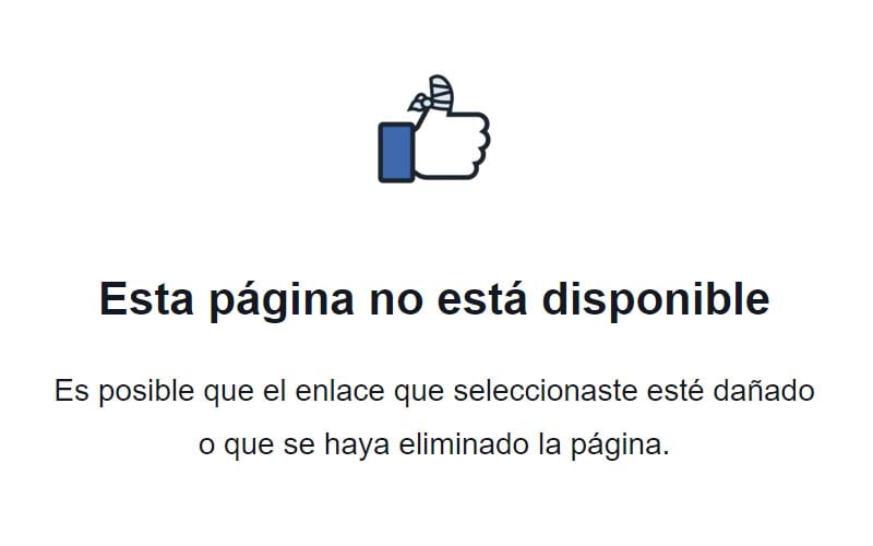 La página de 100% Noticias desapareció porque llegó al tope permitido por Facebook?