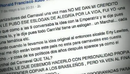 Bochinche en el Carnaval Alegría por la vida