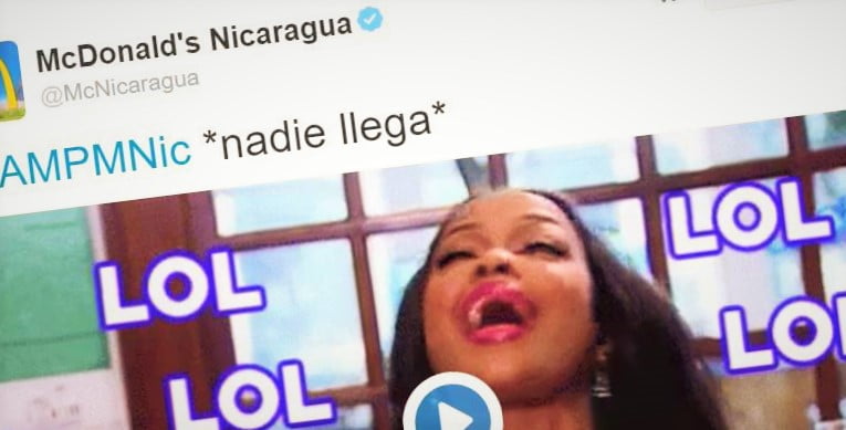 McDonalds Nicaragua repartió algo más que hamburguesas en Twitter