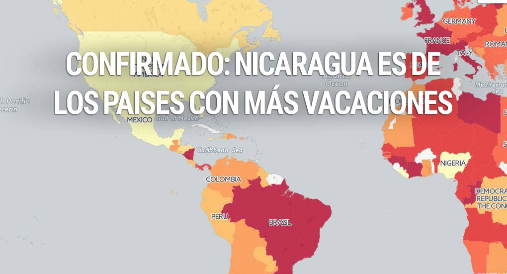 Confirmado: En Nicaragua se trabaja menos que en el resto del mundo