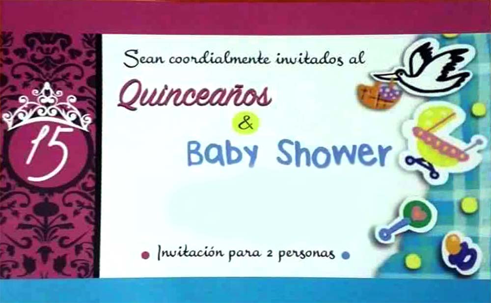 ¿Te han invitado a unos Quince años / Baby Shower? Está de moda