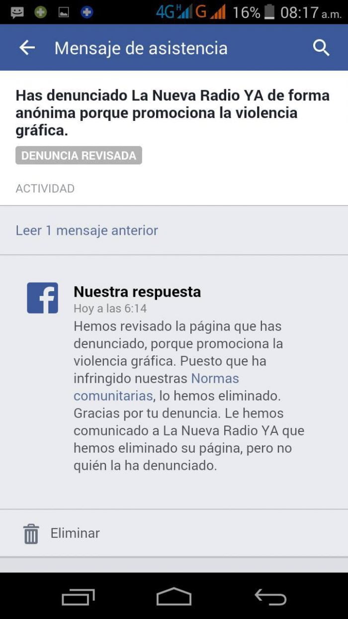 radio ya denuncia fb