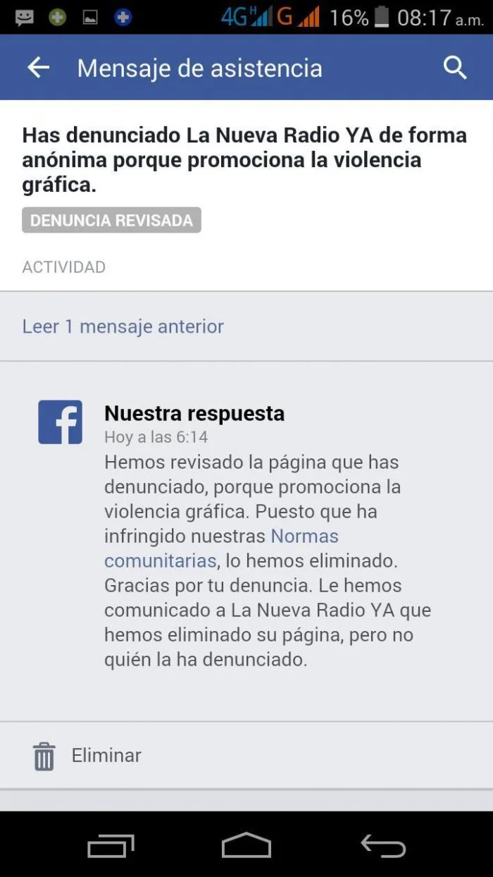 radio ya denuncia fb
