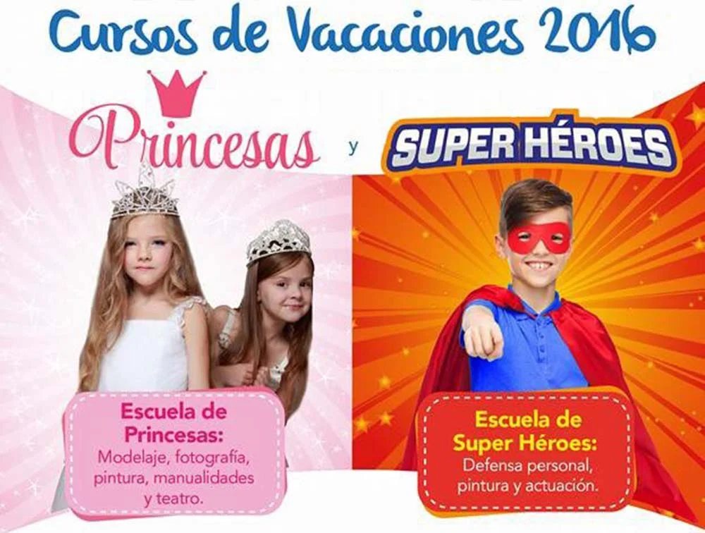 Porque las niñas nacieron para ser princesas y los niños super-héroes ¿Verdad?