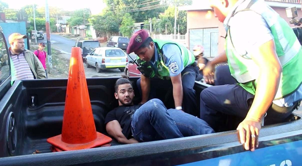 Así terminó el accidente del Mister Nicaragua Austin Canda