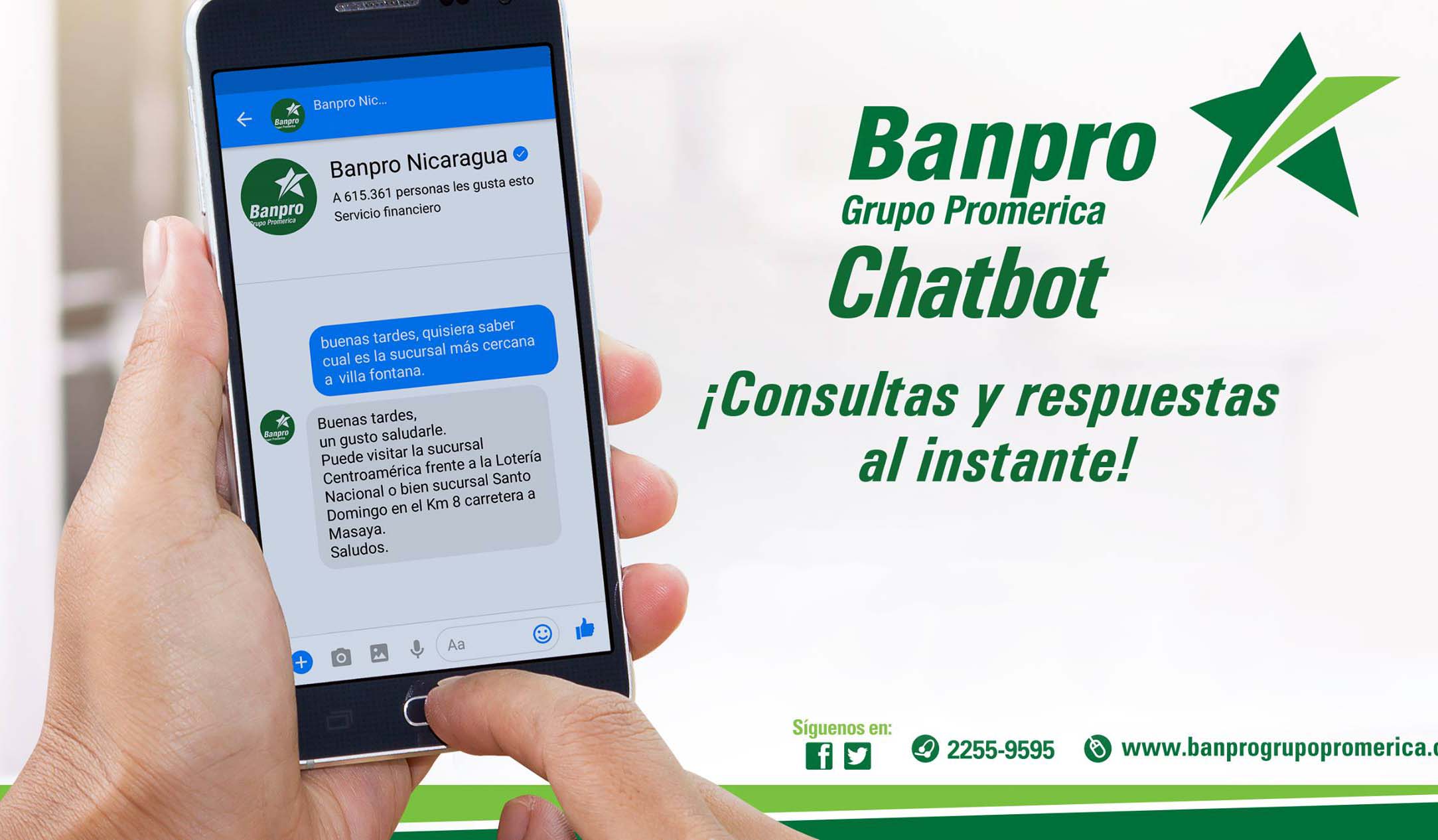 BANPRO tiene un robot que responde (casi) todas tus preguntas
