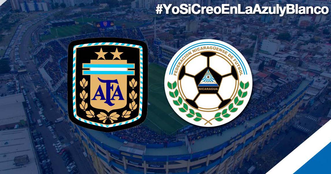 El histórico partido entre Nicaragua y Argentina va, pero …