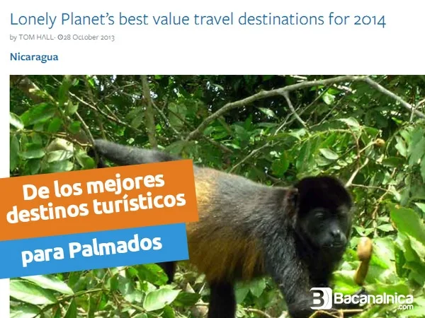 Nicaragua es uno de los mejores destinos turísticos (para palmados) en el 2014