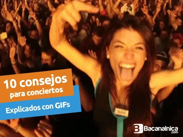 10 consejos (explicados con GIFS) para pasarla bien en conciertos