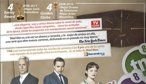 Incluyen a Bacanalnica en anuncio de TN8