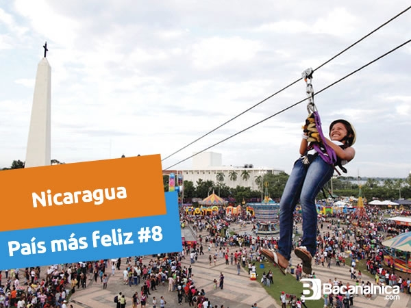 Nicaragua, el país más feliz #8 en el mundo